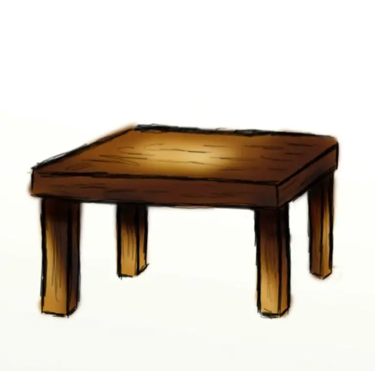 How to Draw Wood Table