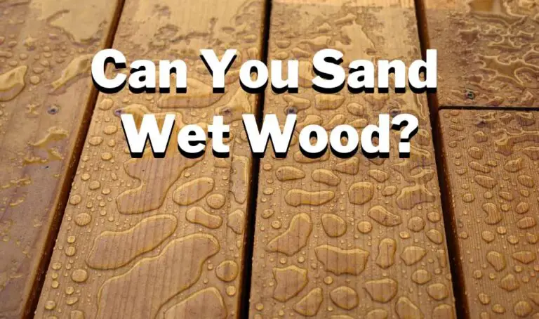 Can You Sand Wet Wood