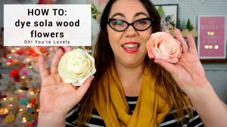 How to Dye Wood Flowers