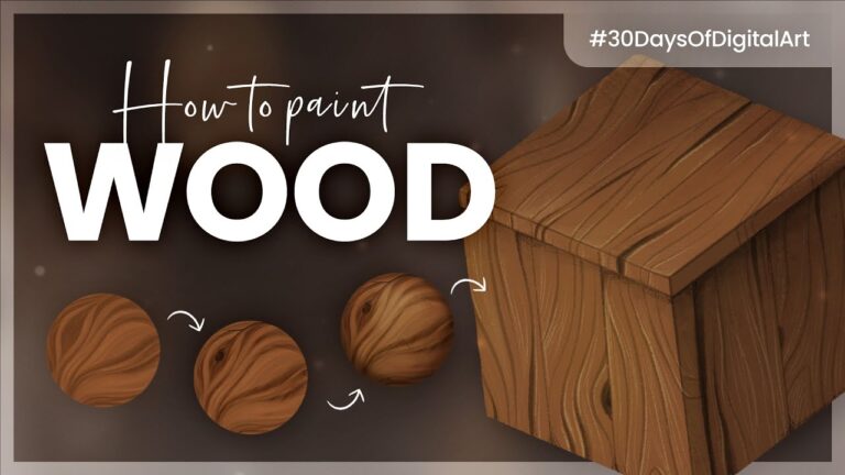 How to Draw Wood Digitally