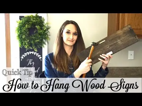 How to Hang Wood Sign on Wall