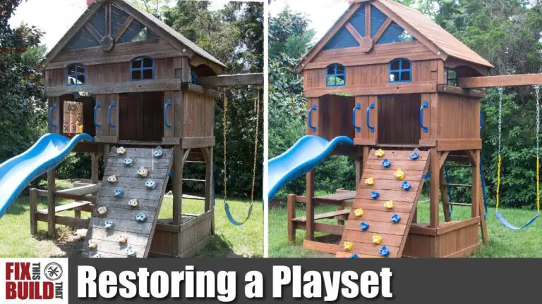 How to Stain Wood Playset
