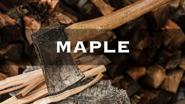Is Maple Wood Good for Burning