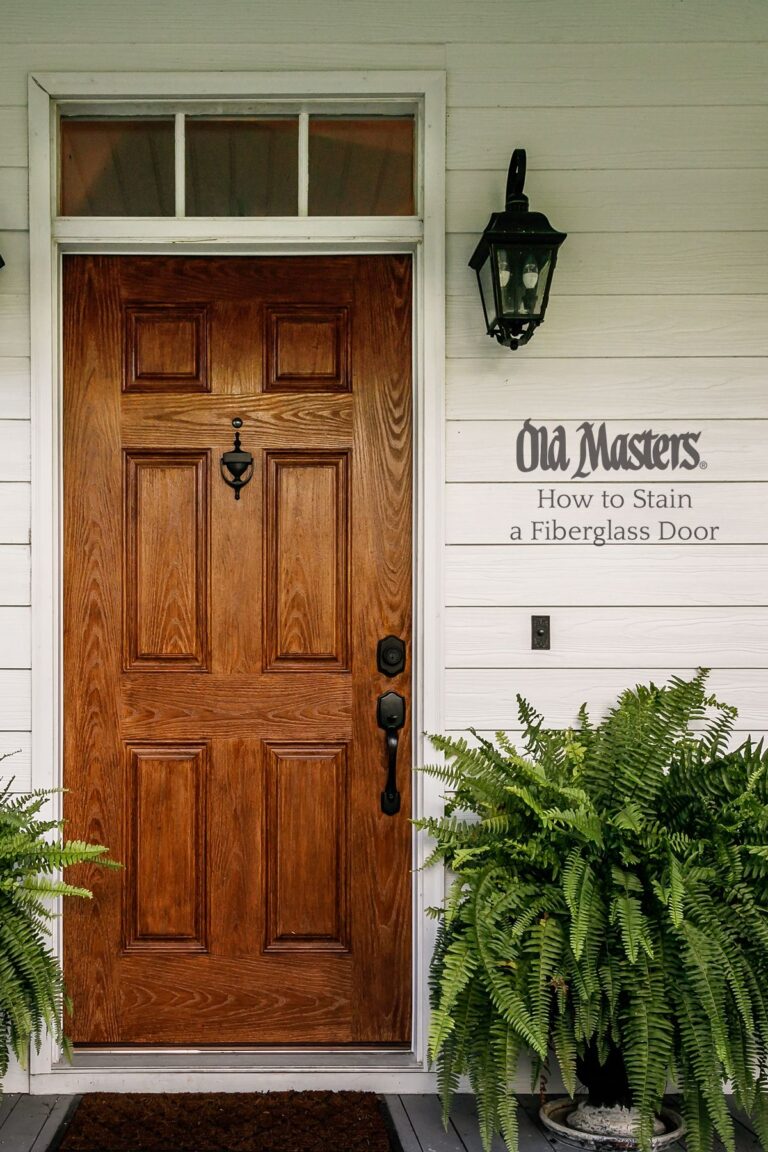 How to Stain a Fiberglass Door to Look Like Wood