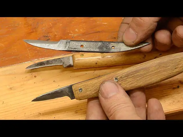 Making a Carving Knife from a Saw Blade