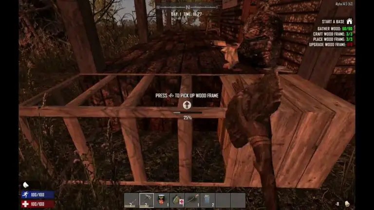 How to Upgrade Wood Frame in 7 Days to Die
