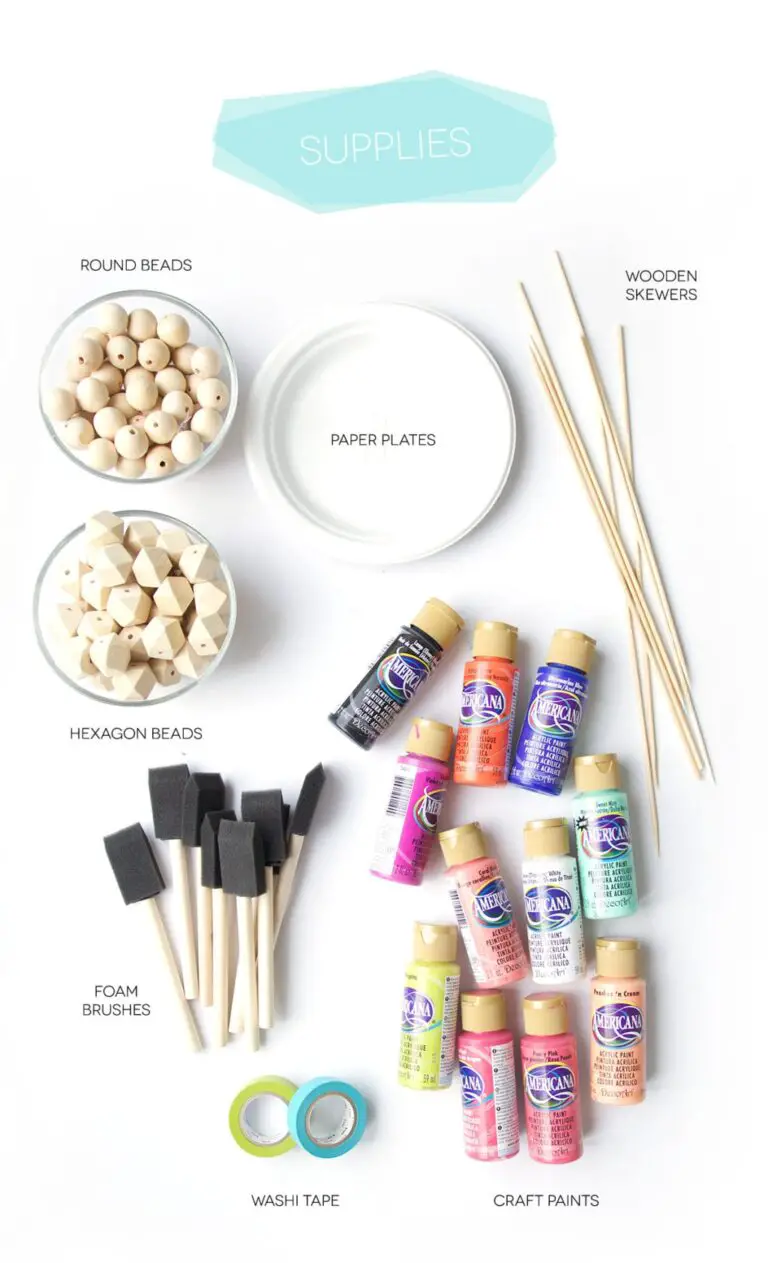 How to Paint Wood Beads