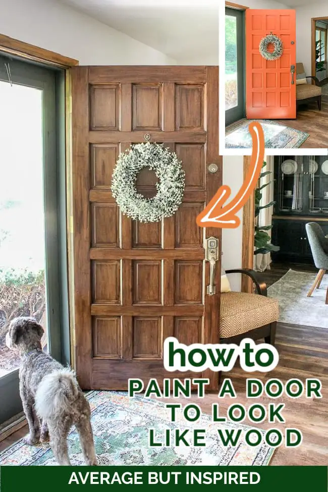 How to Paint Front Door to Look Like Wood