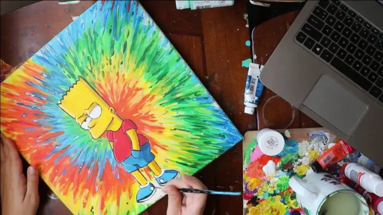How to Paint Tie Dye With Acrylic Paint on Wood