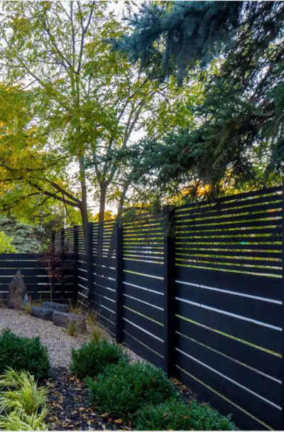 Black Wood Fence Ideas