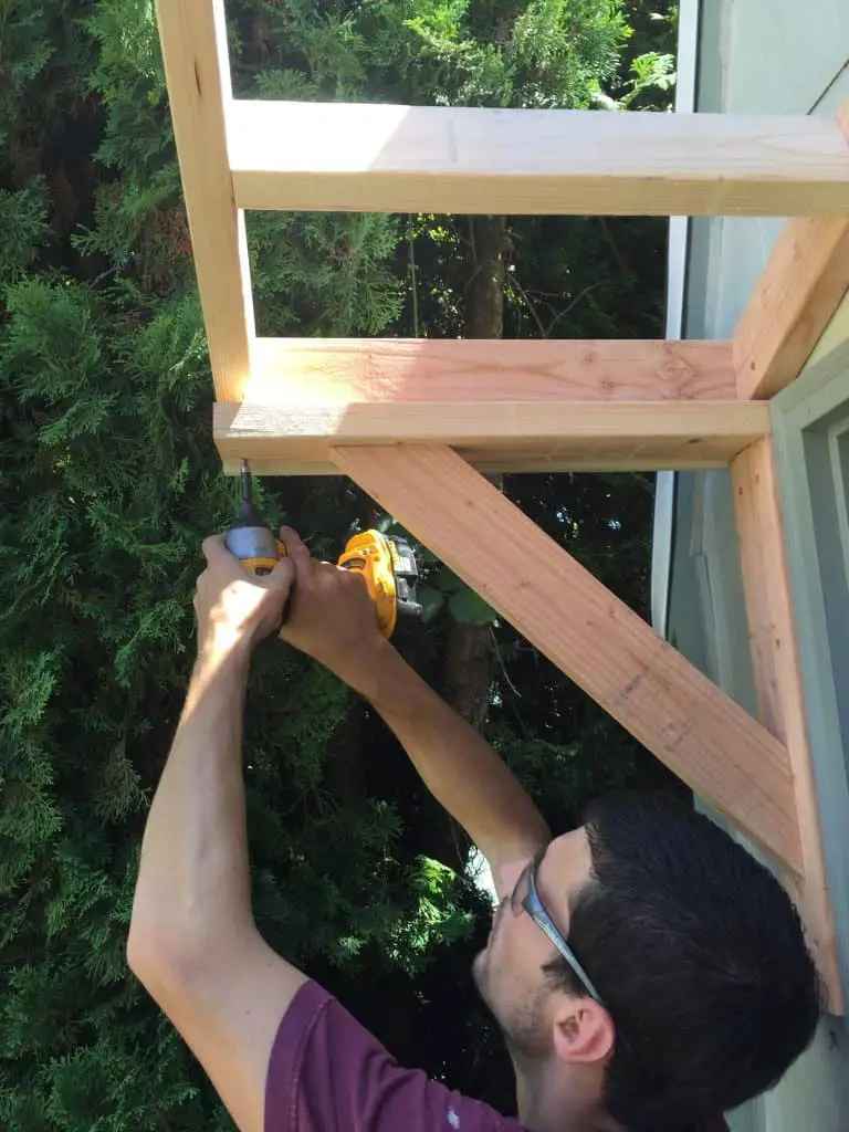 How to Build a Wood Awning Over a Door