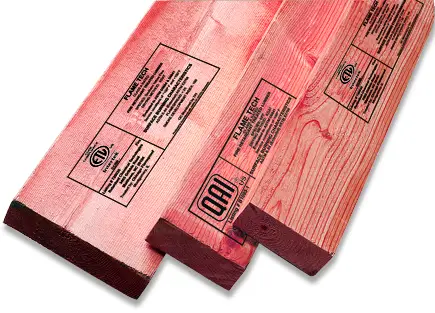 Fire Retardant Wood is Treated With