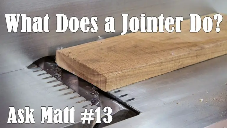 How Does a Wood Jointer Work