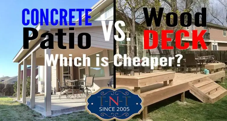 What is Cheaper Wood Deck Or Concrete Patio