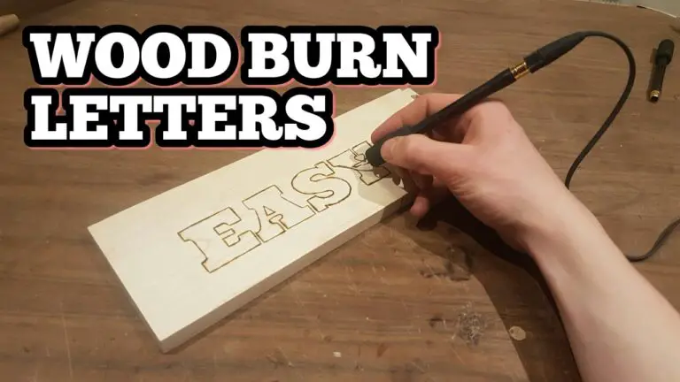 How to Burn Names into Wood