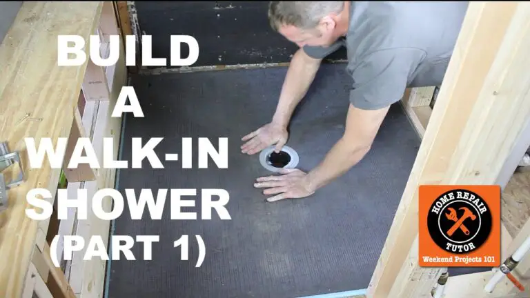 How to Build a Walk-In Shower on a Wood Floor