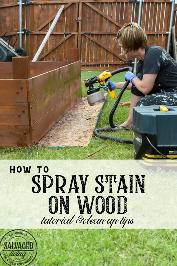 Can You Spray Stain on Wood