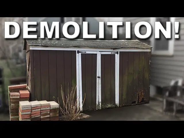 How to Demo a Wood Shed