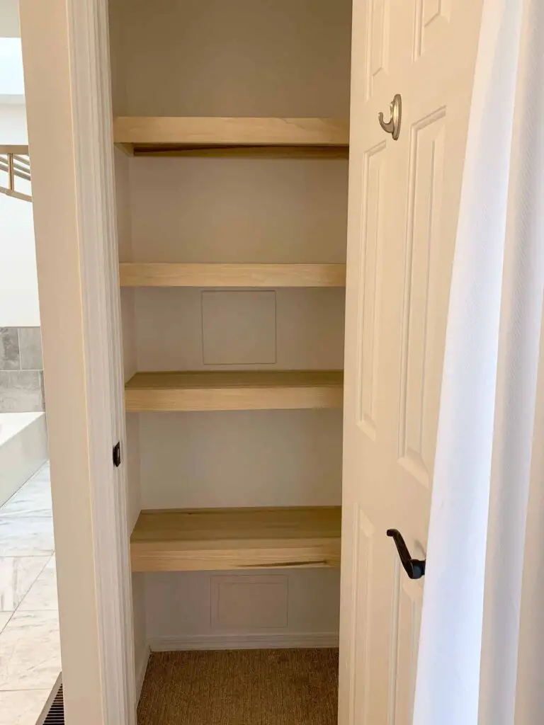 How to Build Wood Closet Shelves