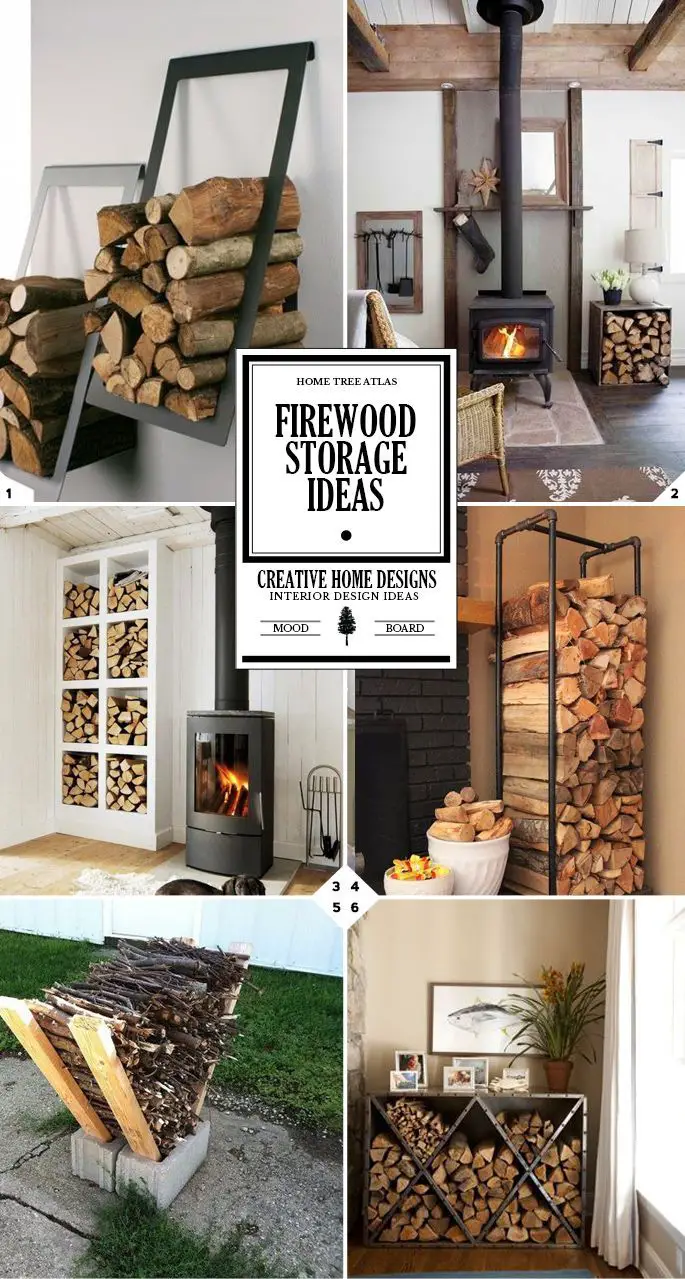 Fireplace Wood Storage Ideas