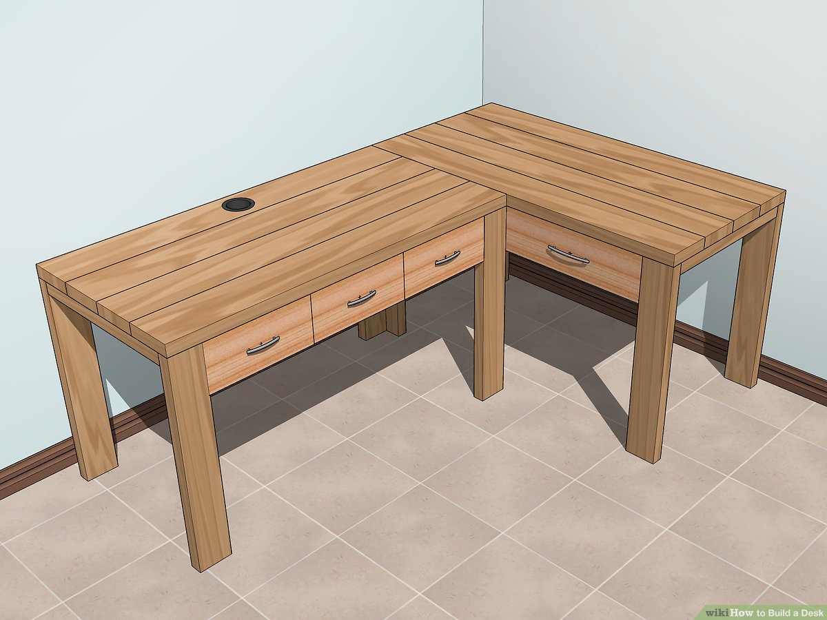 How to Make a Desk Out of Wood - Johnny Counterfit