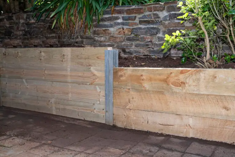 Wood Retaining Wall Ideas for Sloped Backyard